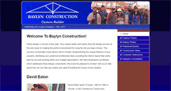 Desktop Screenshot of baylynconstruction.com
