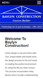 Mobile Screenshot of baylynconstruction.com